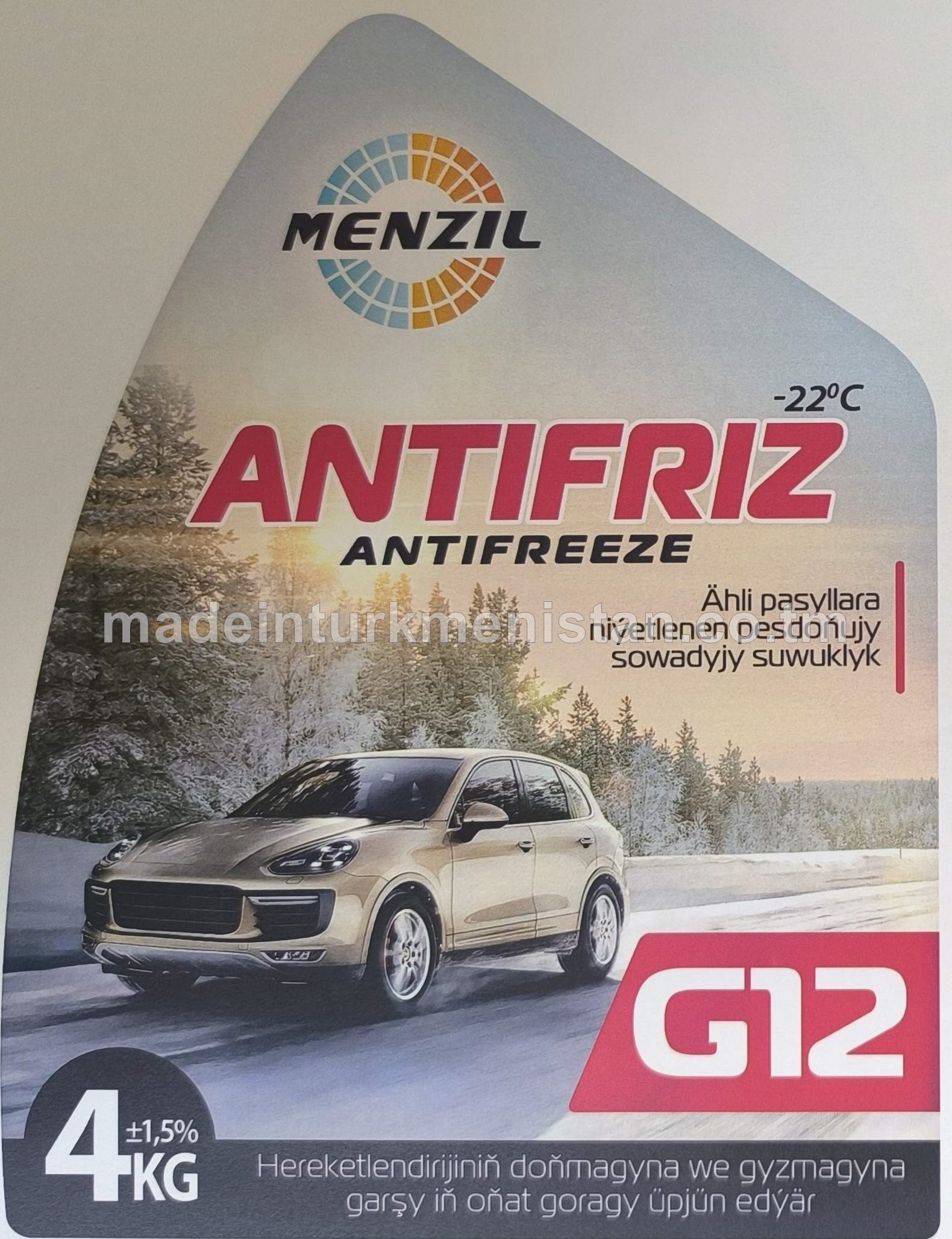 Pesdoňujy sowadyjy suwuklylar "Antifriz G12 Red" (-22°C)