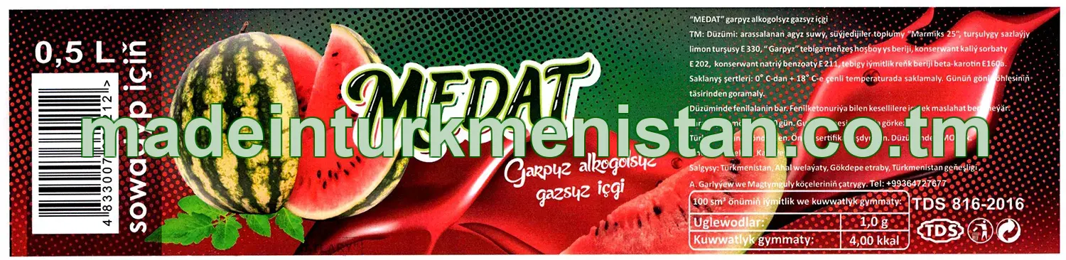 "Medat" garpyz tagamly gazsyz içgi