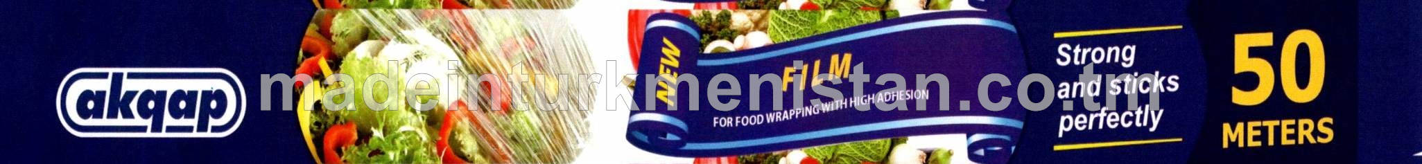 Iýmit önümleriniň gaplanylmagy üçin plýonka, 45sm*9mikron (Hytaý Halk Respublikasynyň önümi)