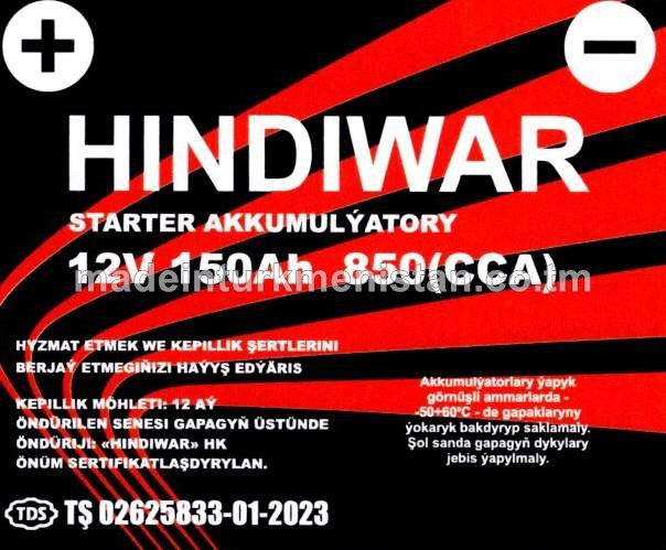 Akkumulýator 12V 150Ah 850(CCA)