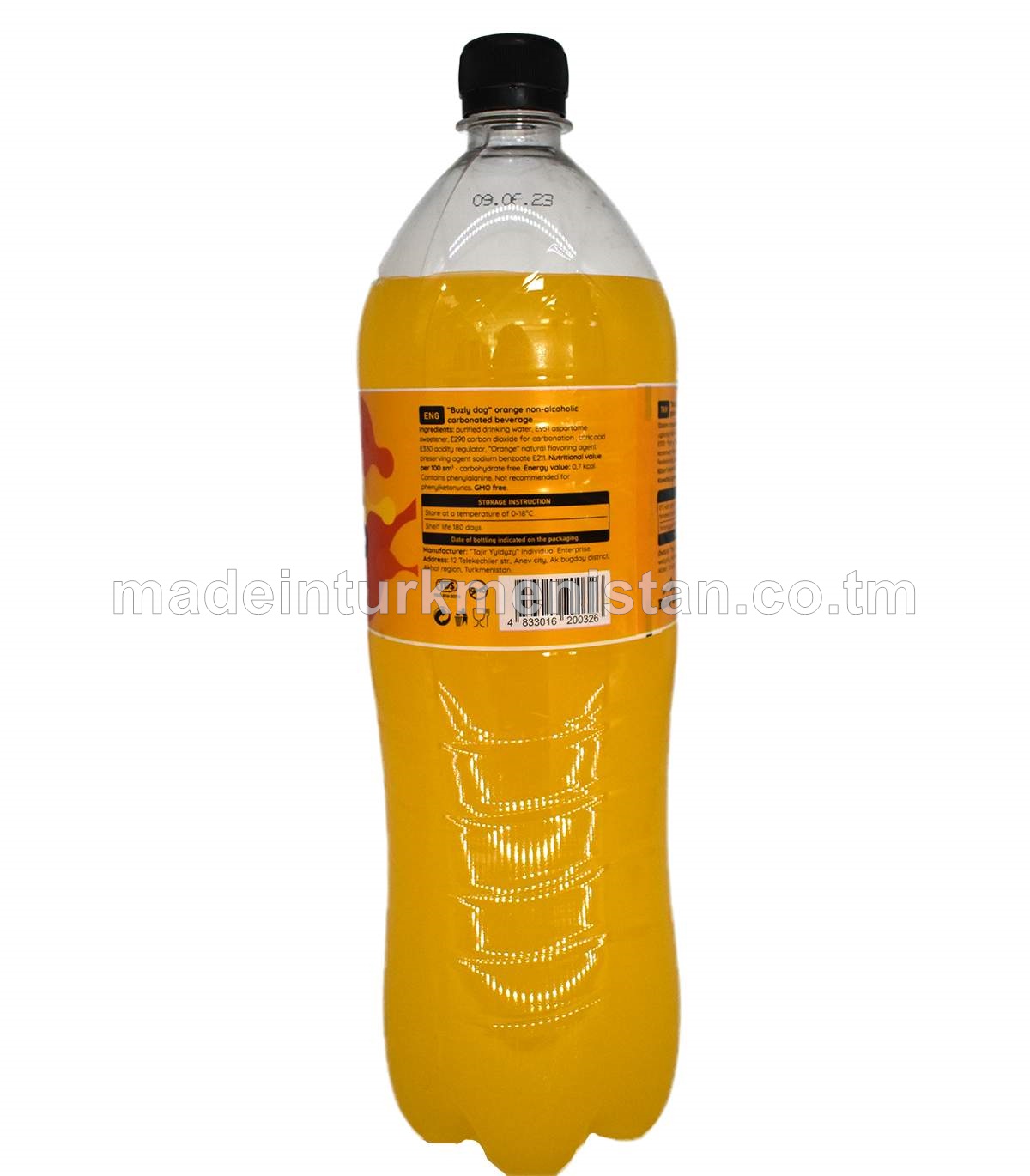 Pyrtykal tagamly alkogolsyz gazlandyrylan içgi