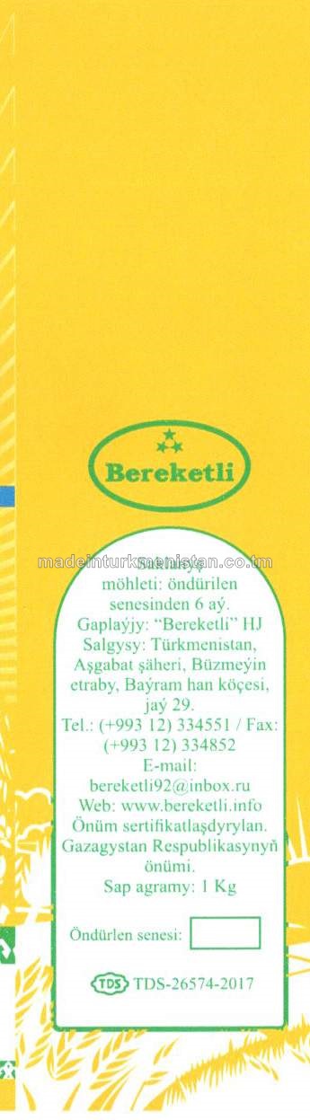 Yokary hilli bugdaý uny (Gazagystan Respublikasynyň önümi)