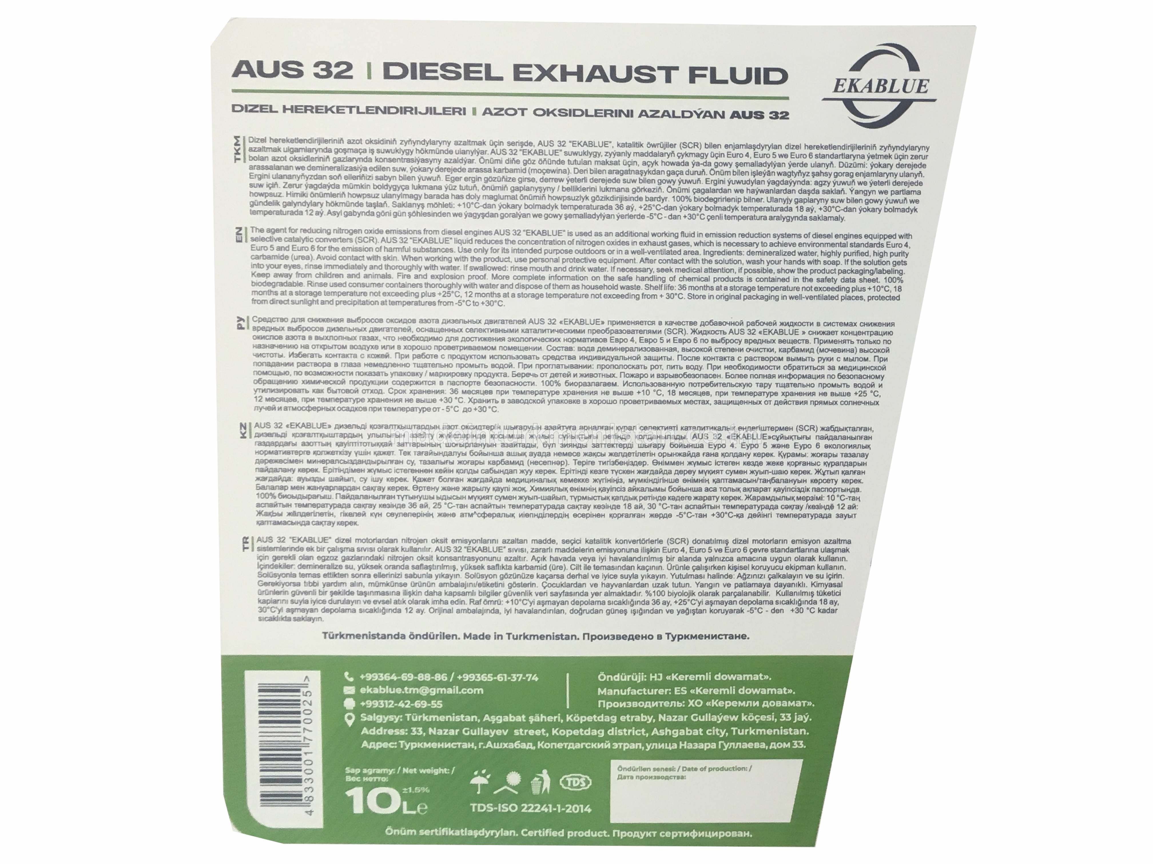 DIZEL HEREKETLENDIRIJILERI. AZOT OKSIDLERINI AZALDÝAN AUS 32