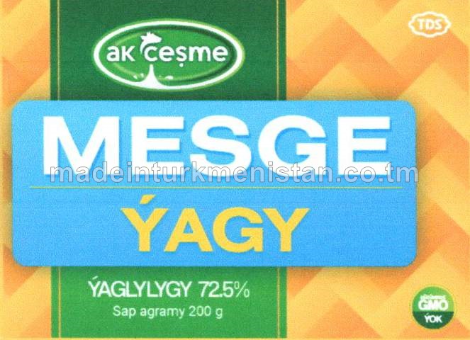 Mesge ýagy. Ýaglylygy 72,5%