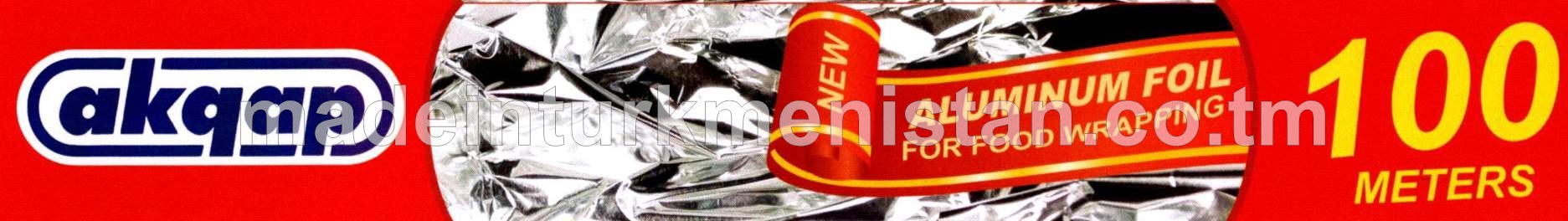 Iýmit önümlerini gaplamak üçin alýumin folga, 45sm*15mikron (Hytaý Halk Respublikasynyň önümi)