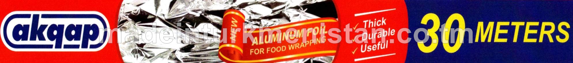 Iýmit önümlerini gaplamak üçin alýumin Folga, 45sm 