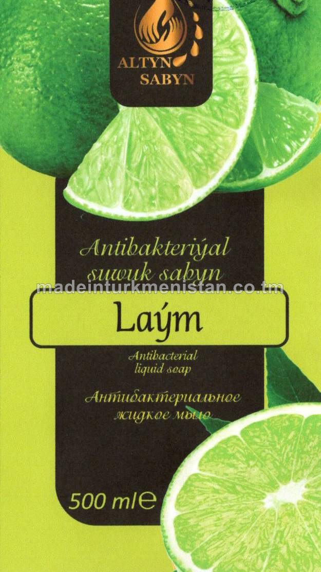 Antikbakteriýal suwuk sabyn, laým