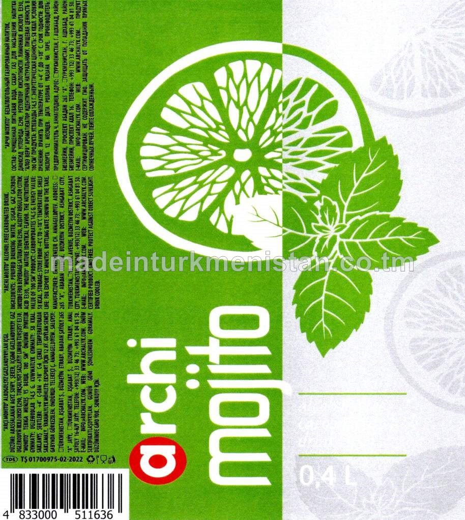 "Mohito" alkogolsyz gazlandyrylan içgi