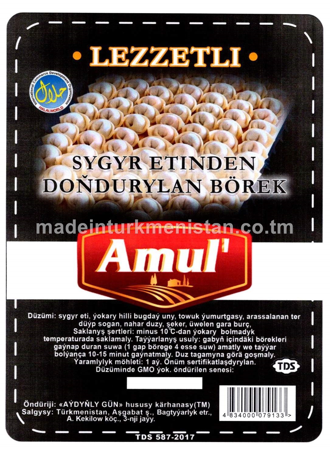 "Lezzetli" sygyr etinden doňdurylan börek