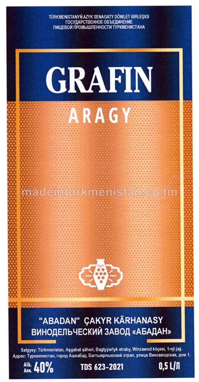 "Grafin" aragy. Alk: 40%