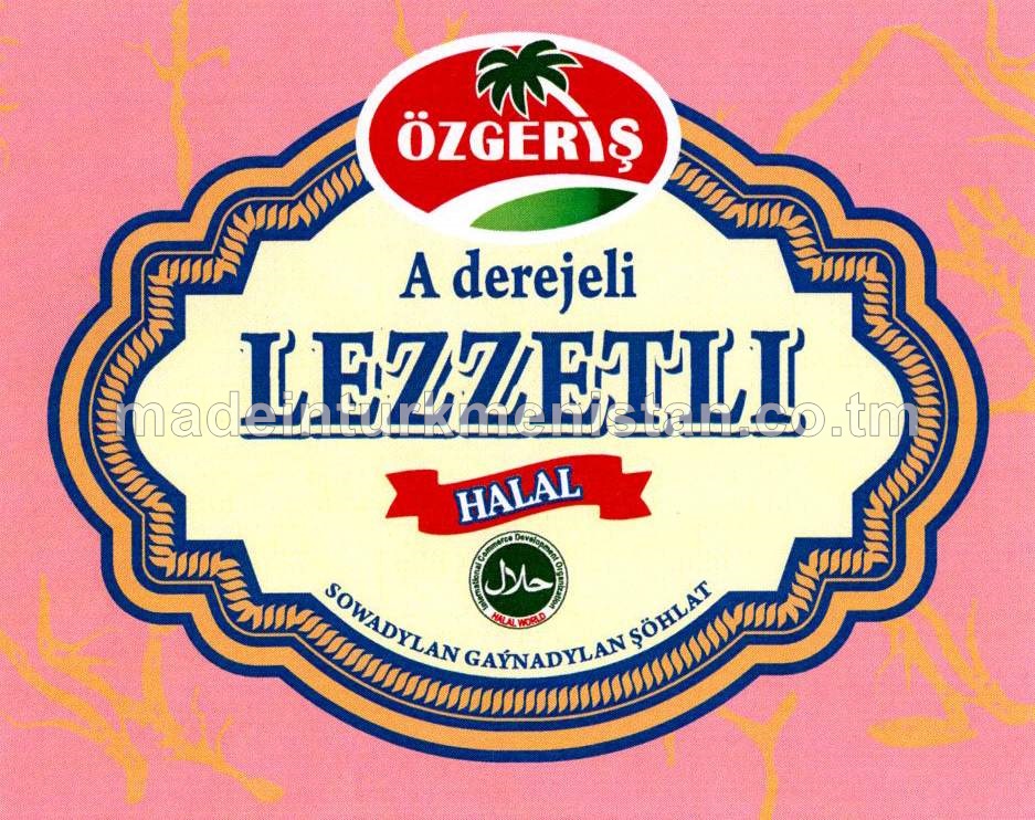 "Lezzetli" A derejeli sowadylan gaýnadylan şöhlat