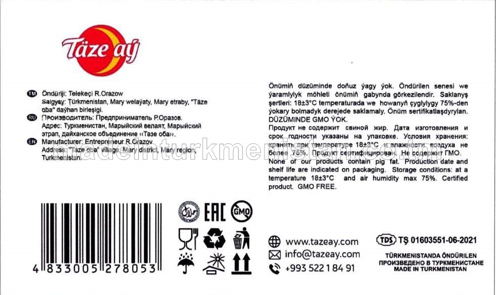 “Nowruz gülleri” konditer örtükli künjüli süýji