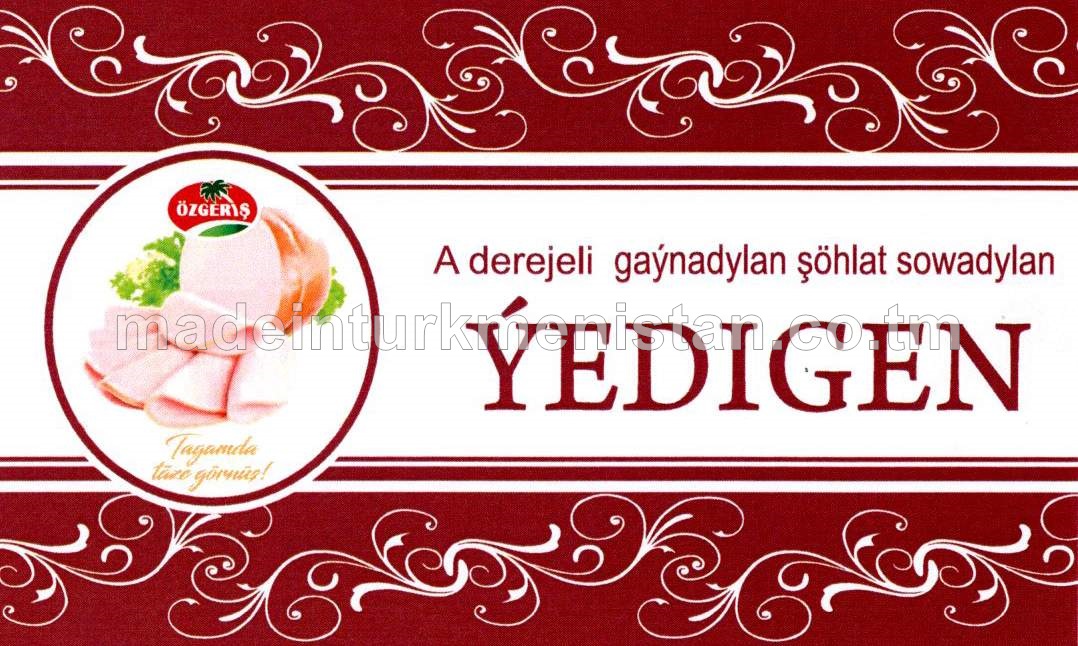 "Ýedigen" A derejeli gaýnadylan şöhlat sowadylan