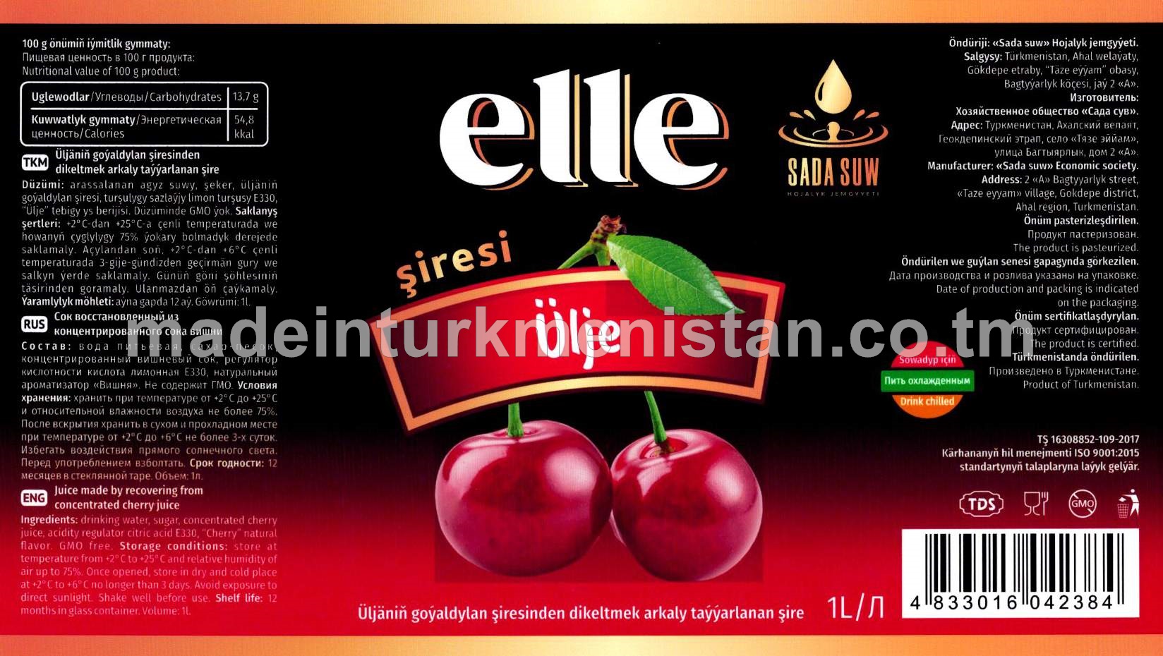 Elle üljäniň goýaldylan şiresinden dikeltmek arkaly taýýarlanan şire