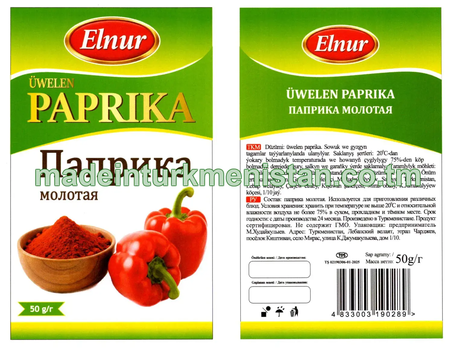 Üwelen paprika