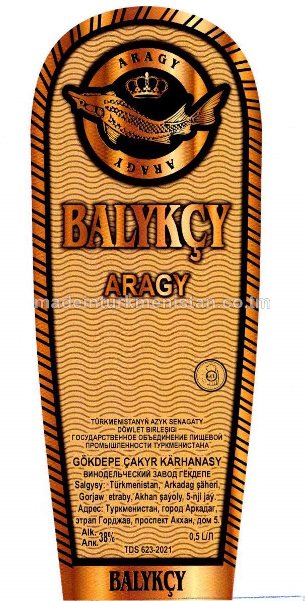 "Balykçy" aragy. Alk:38%
