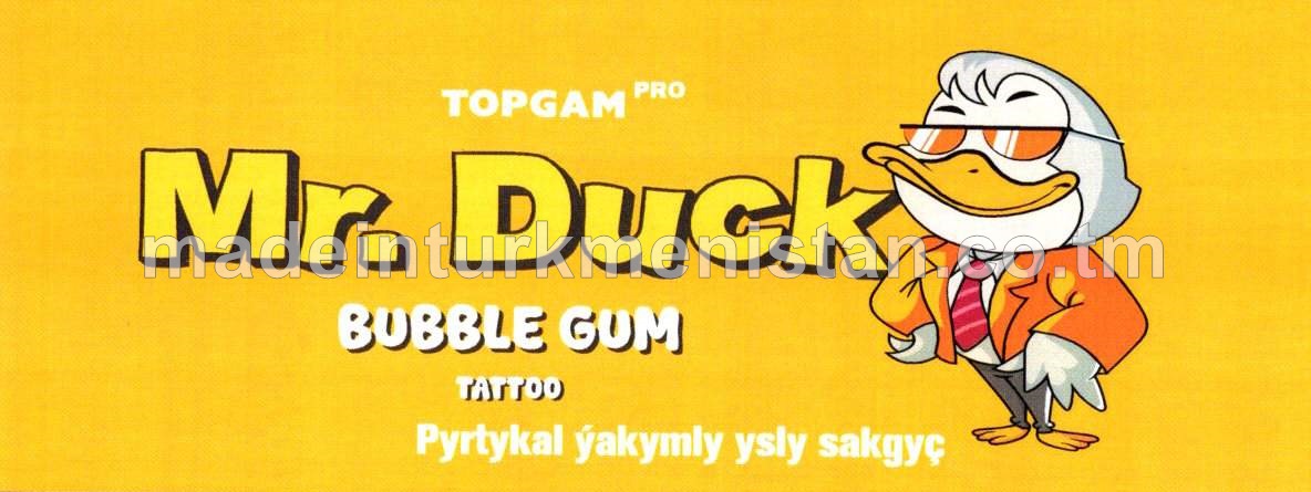 "Mr. Duck" pyrtykal ýakymly ysly sakgyç (100sany)