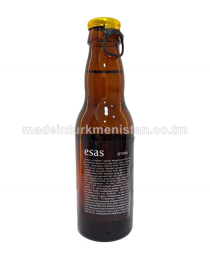 Ananas we pyrtykal tagamly alkogolsyz gazlandyrylan içgi