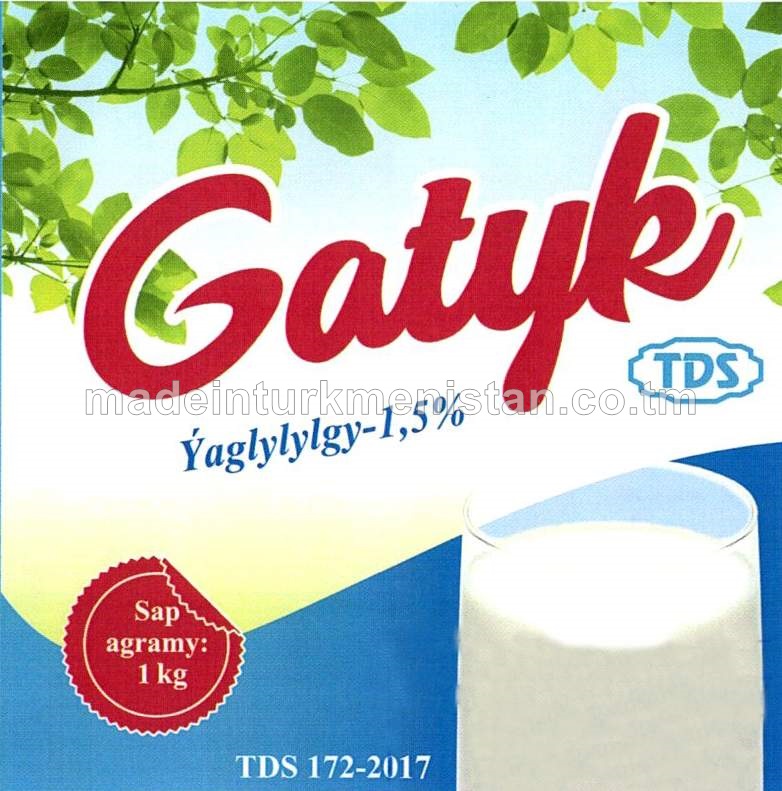 Gatyk ýaglylygy 1,5%