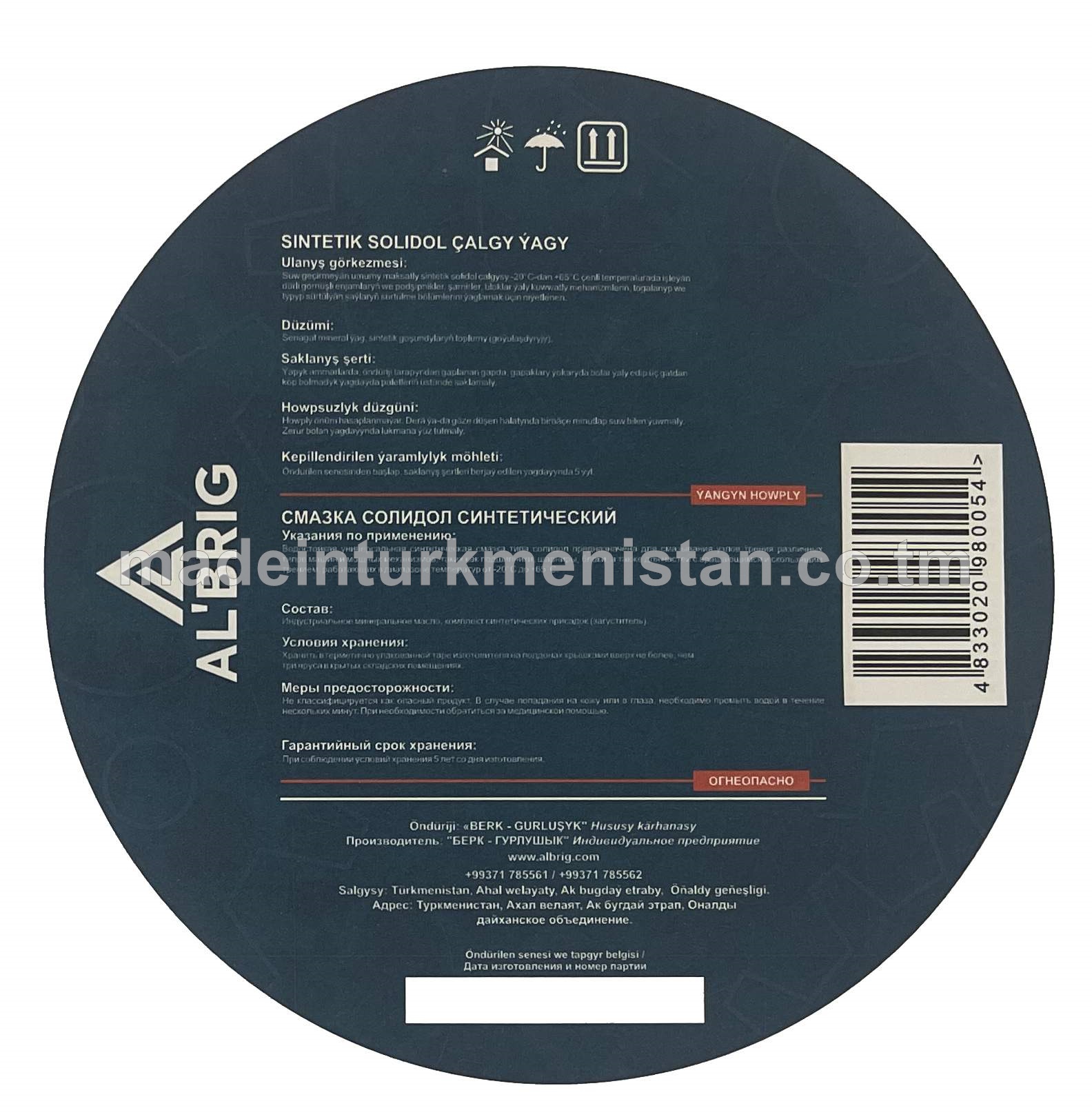 Sintetik çalgy ýagy SOLIDOL