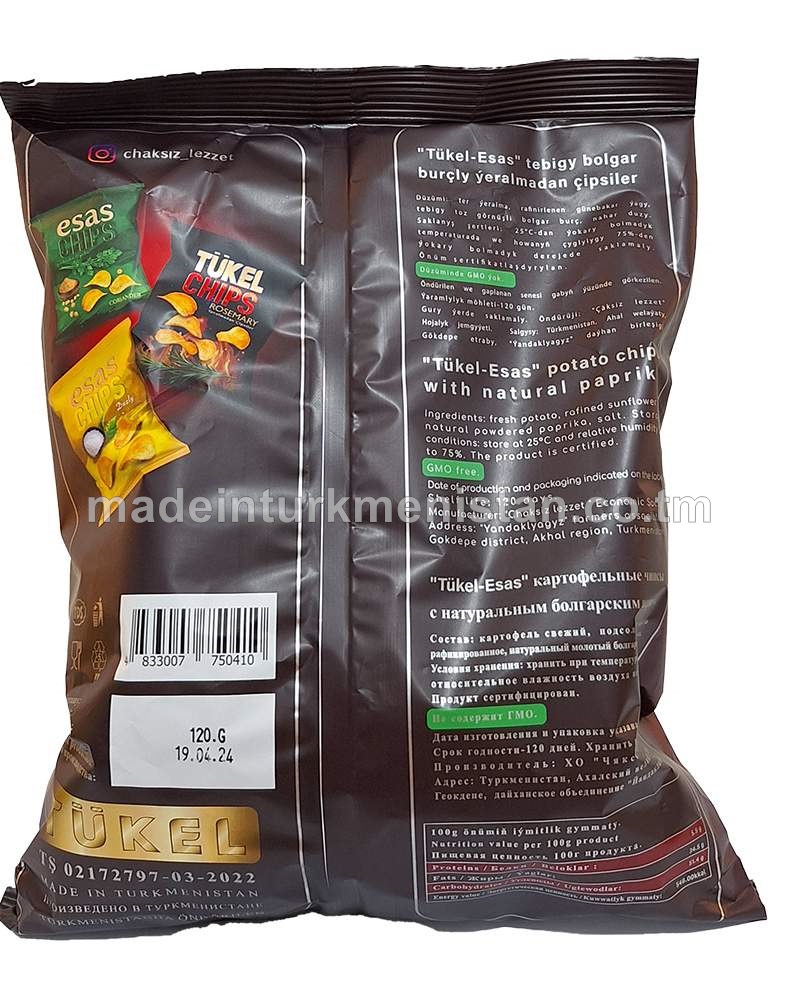 Ýeralmadan bolgar burç tagamly çipsiler