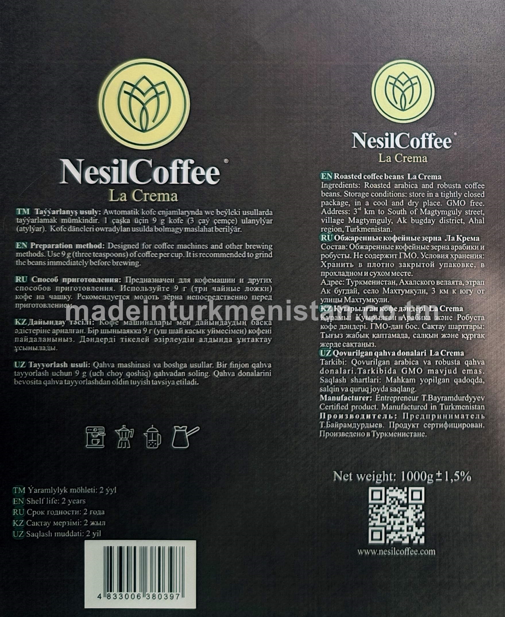 "NesilCoffee" La Crema gowrulan kofe