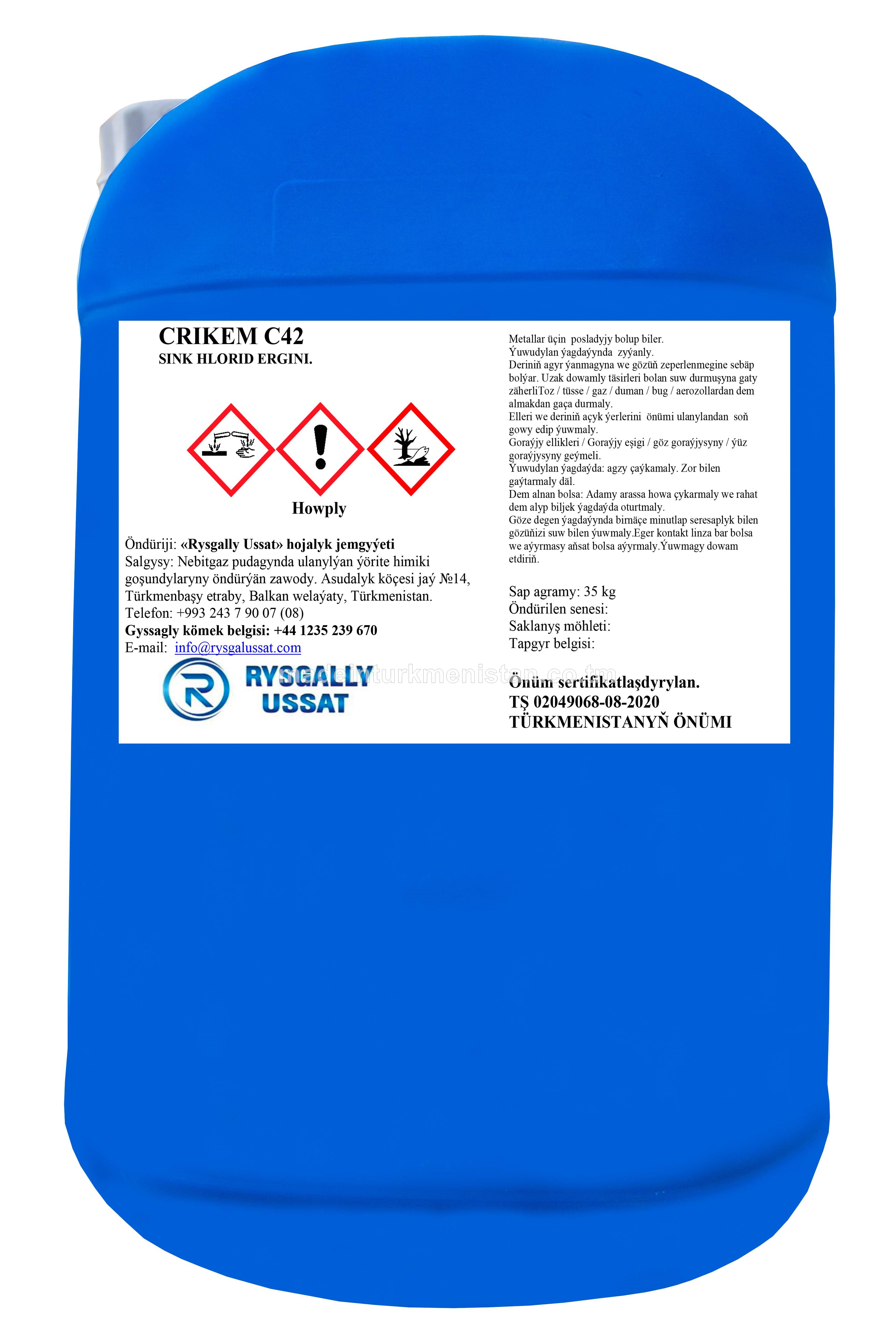 CRIKEM C42 SINK HLORID ERGINI