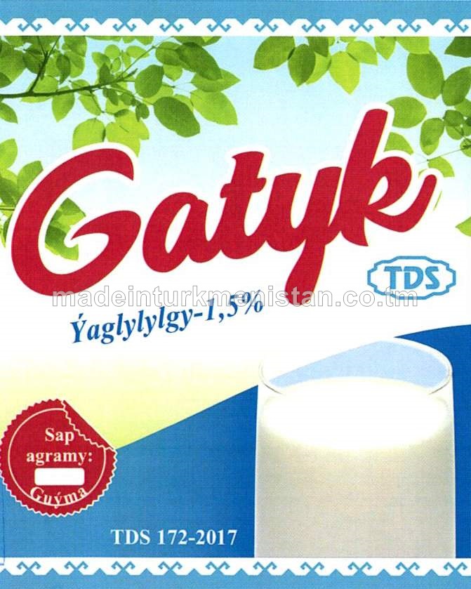 Gatyk ýaglylygy 1,5% (guýma)