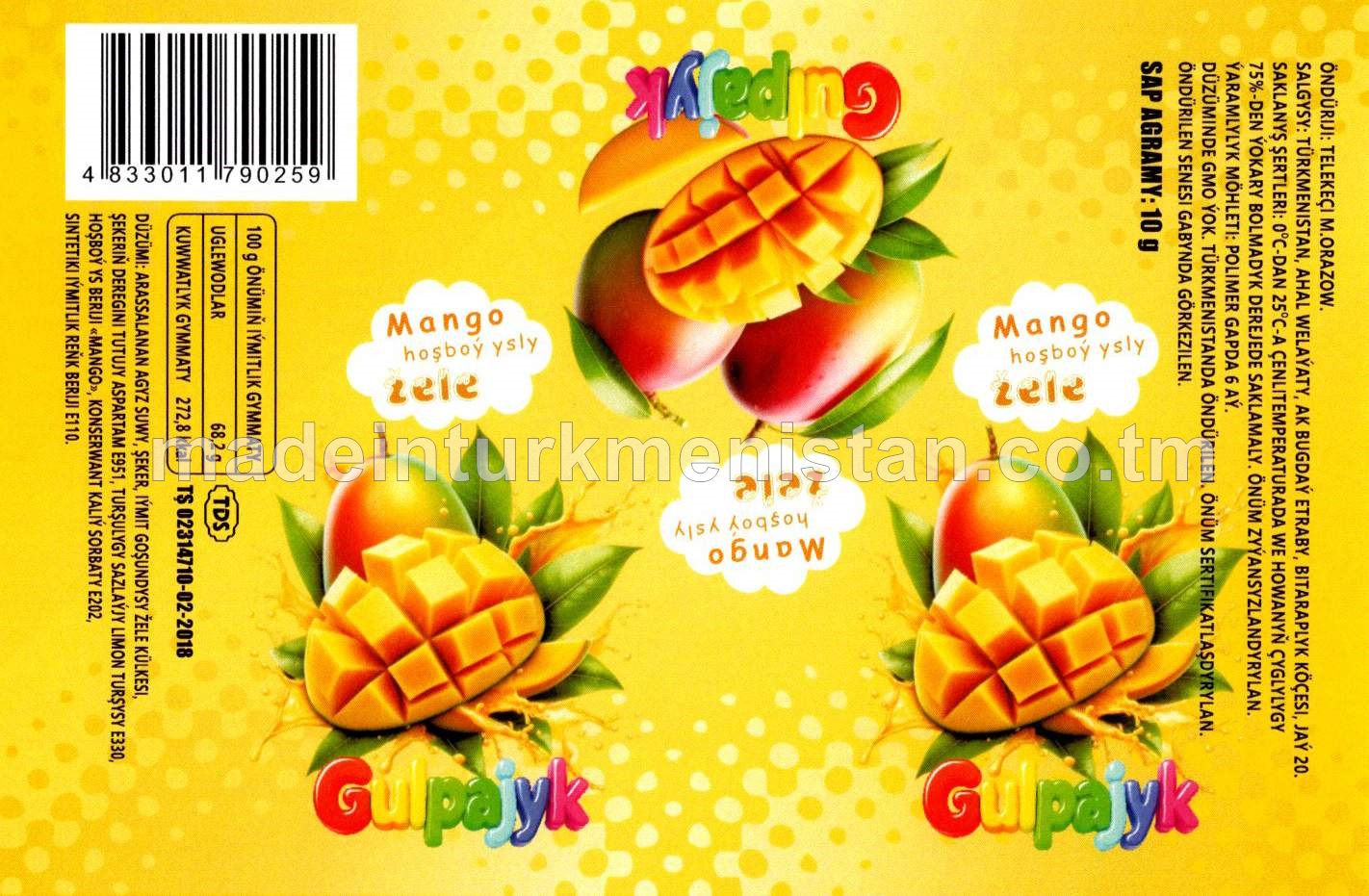 Mango hoşboý ysly žele