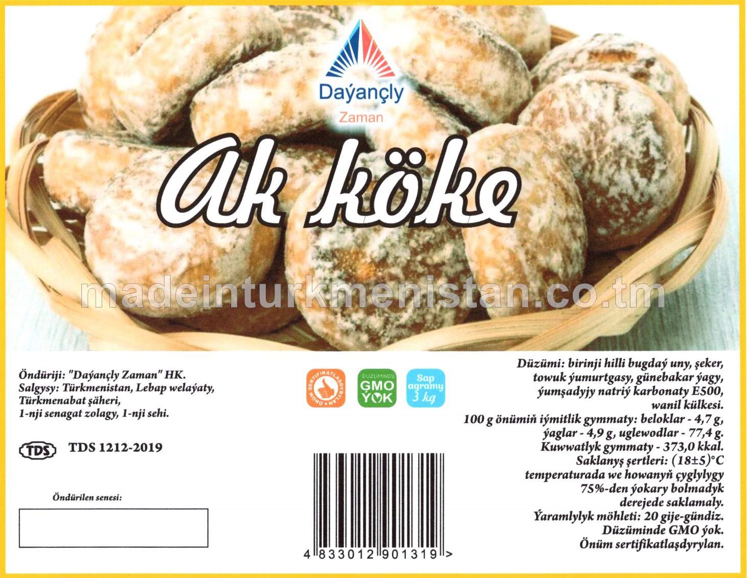 Ak köke. Birinji hilli bugdaý unundan