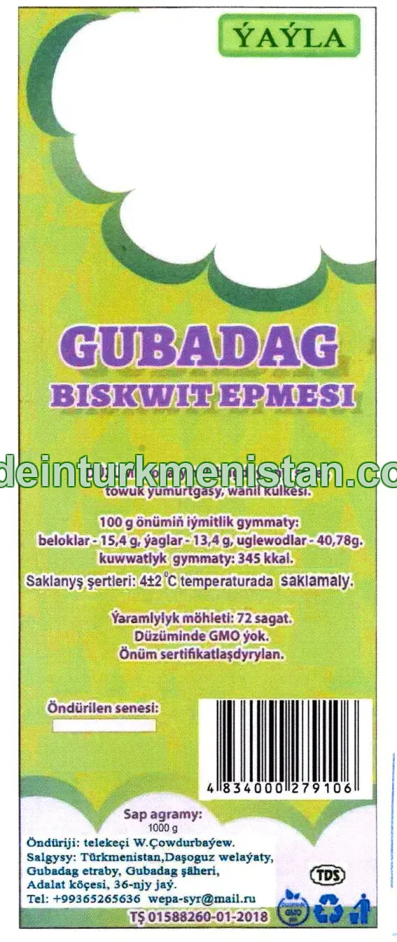 Gubadag biskwit ermesi