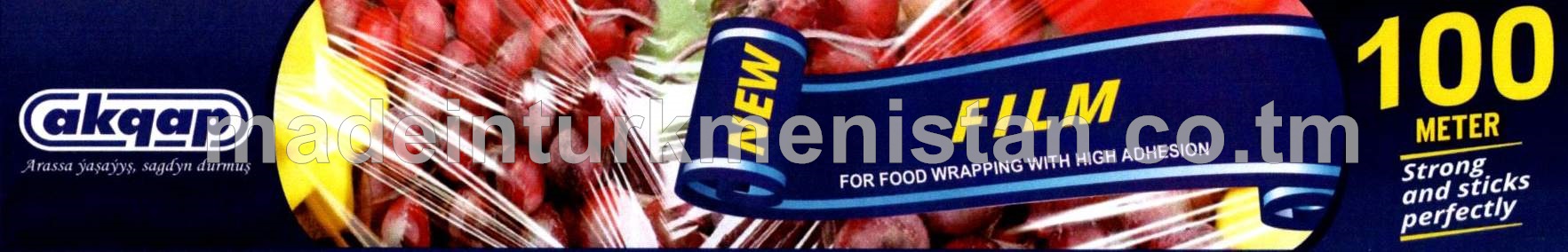 Azyk önümleriniň gaplanylmagy üçin plýonlka 30sm x 9mikron(Hytaý Halk Respublikasynyň önümi)