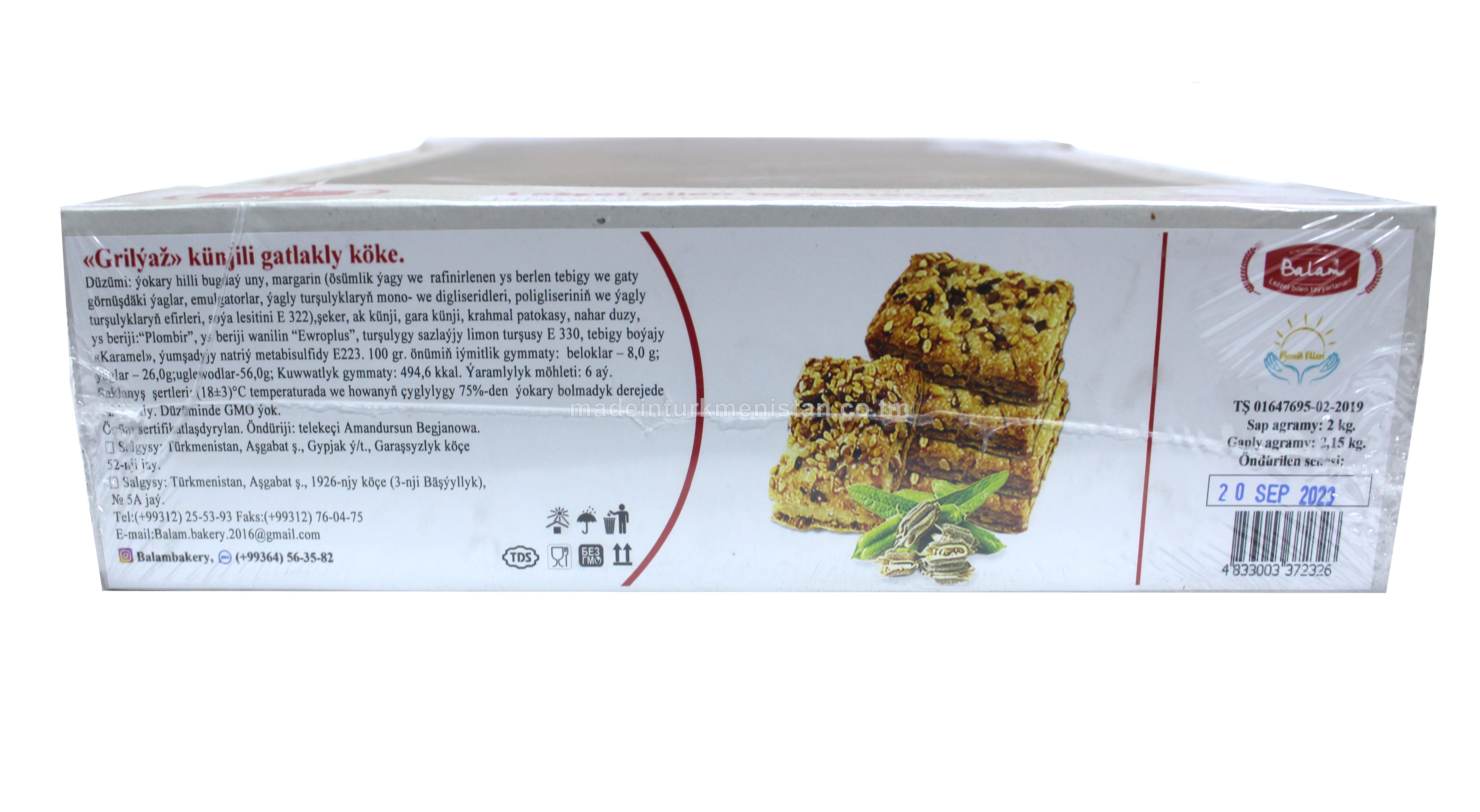 "Grilýaž" künjili gatlakly köke