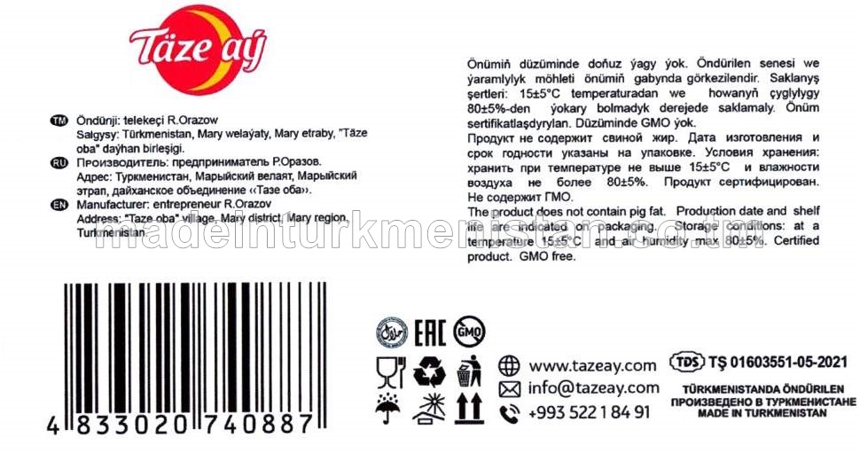 “Aryjyk” kiwi we banan ýakymly ysly marmelad