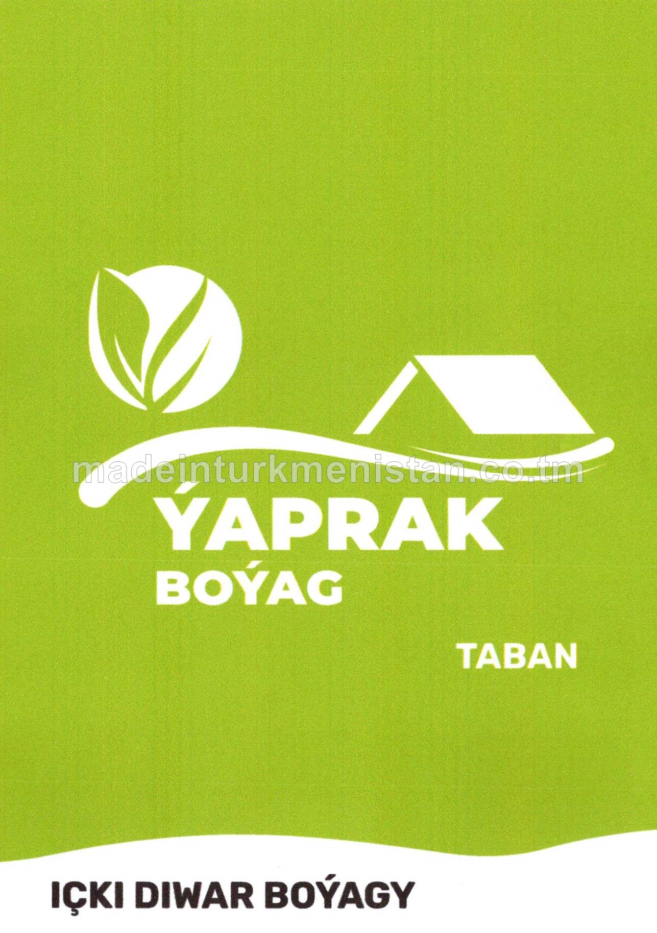 "Ýaprak" suwly dispersion gomopolimer akrilik boýag-taban içki diwar boýagy