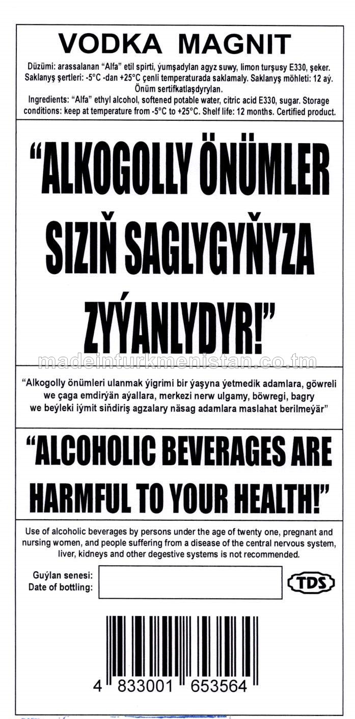 "Magnit" aragy. Alk:40%