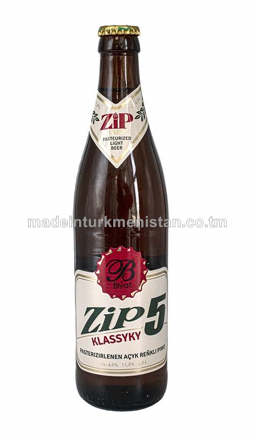 "№5 Klassyky" pasterizirlenen açyk reňkli piwo