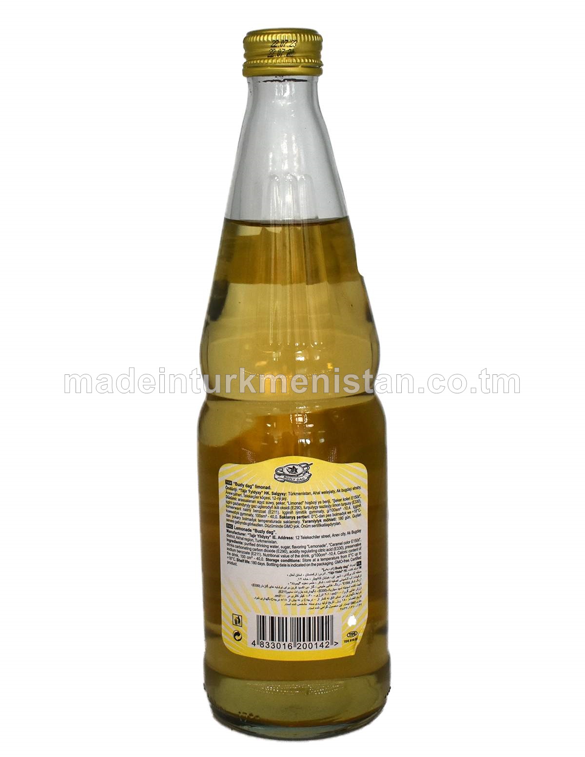 Limonad alkogolsyz gazlandyrylan içgi (aýna gap)