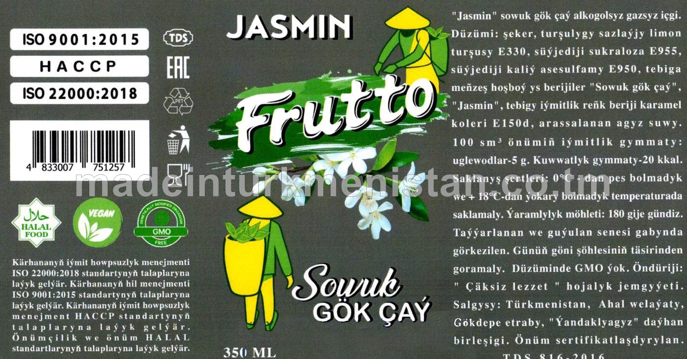 "Jasmin" sowuk gök çaý alkogolsyz gazsyz içgi