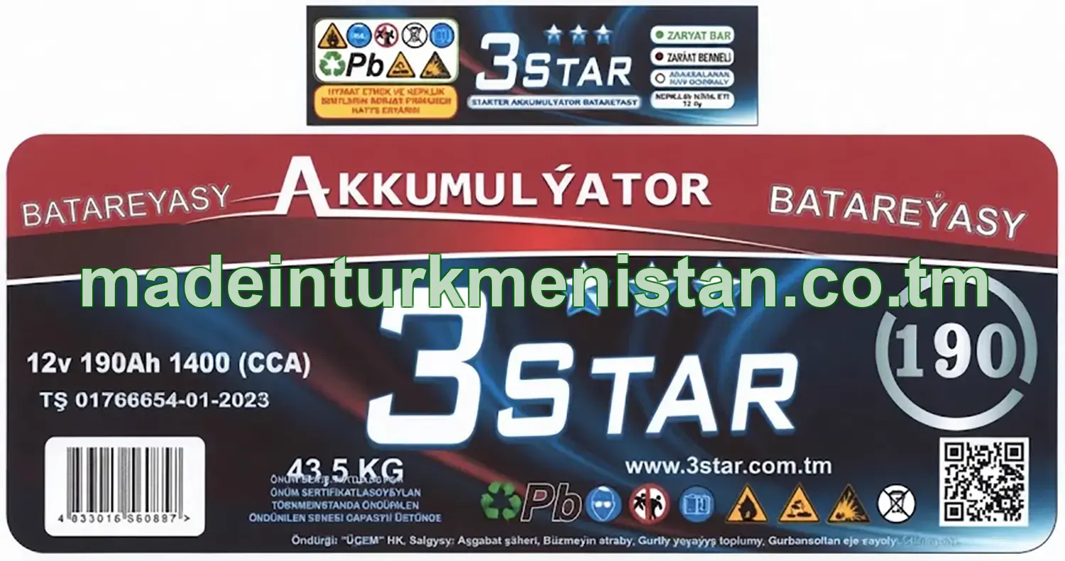 Akkumulýator batareýasy 12v 190Ah 1400 (CCA)