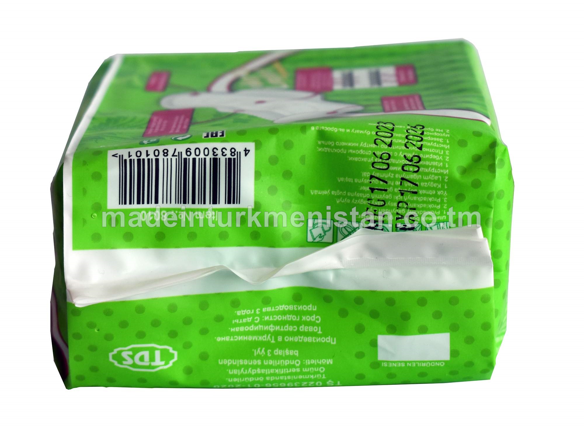 Pagta ýaly ýumşak örän ýuka prokladka 245mm