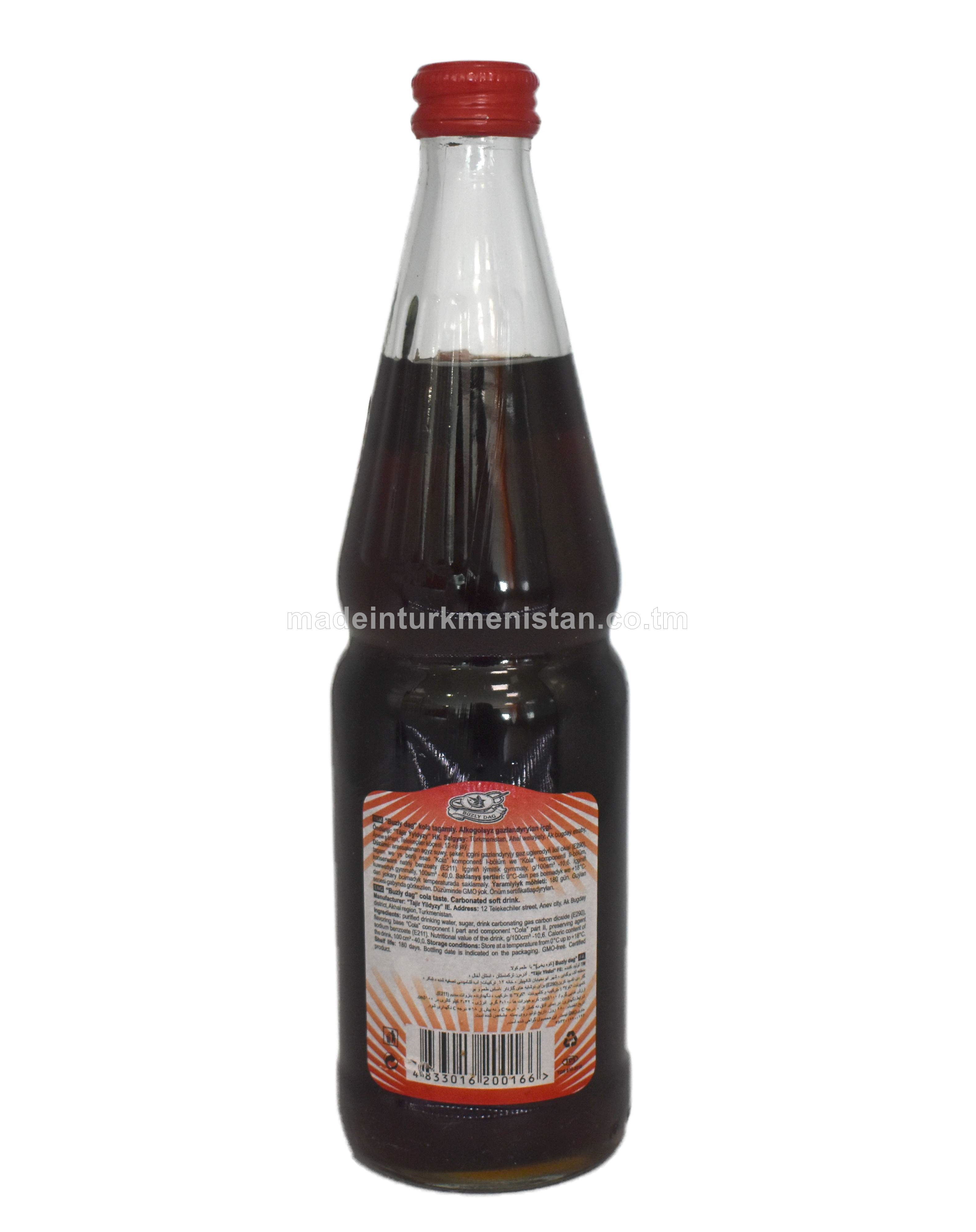 Buzly Cola alkokolsyz gazlandyrylan içgi (aýna gap)