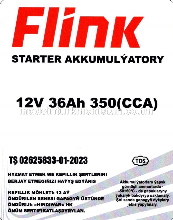 Akkumulýator 12V 36Ah 350 (CCA)