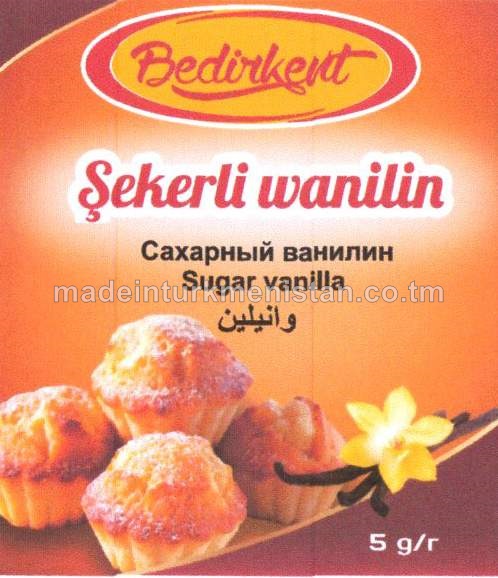 Şekerli wanilin (Türkiýe Respublikasynyň önümi)