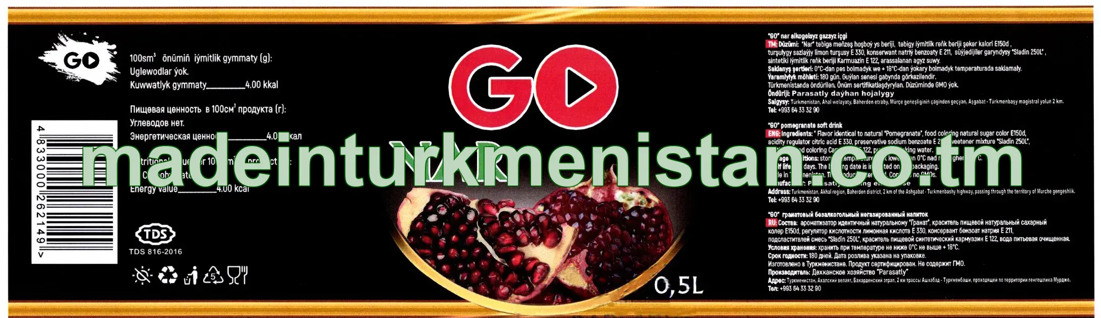 "GO" nar alkogolsyz gazsyz içgi
