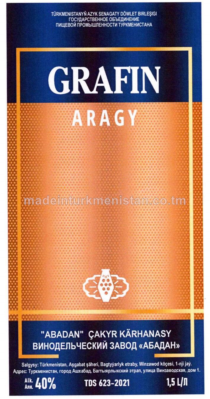 "Grafin" aragy. Alk: 40%