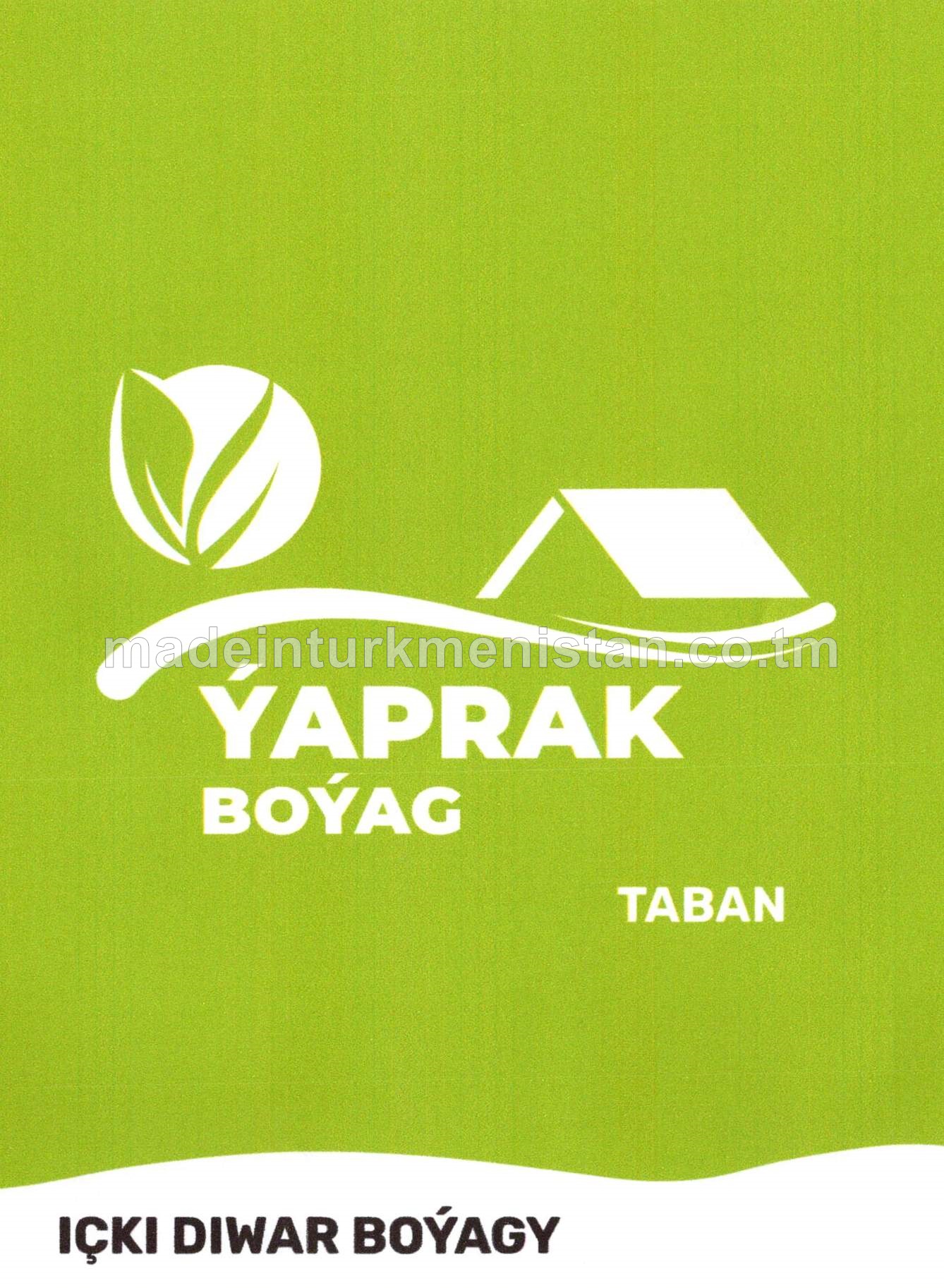 "Ýaprak" suwly dispersion gomopolimer akrilik boýag-taban içki diwar boýagy