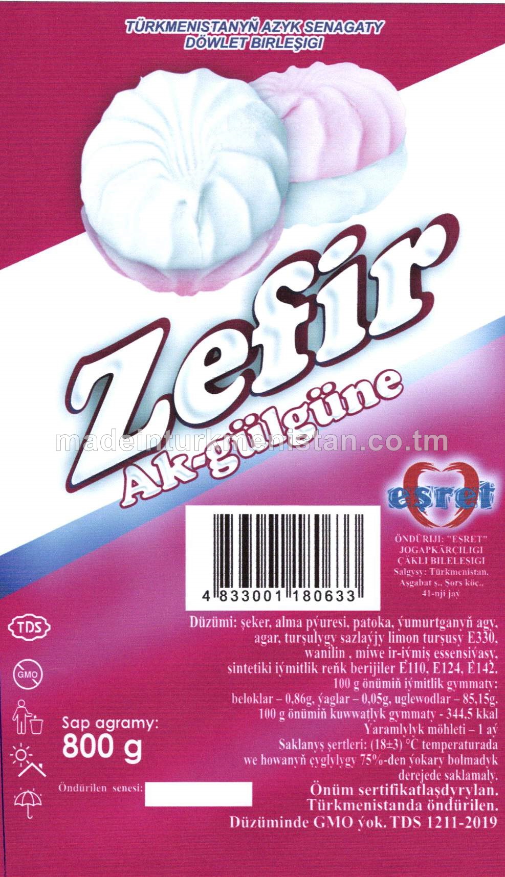 "Zefir" Ak-gülgüne