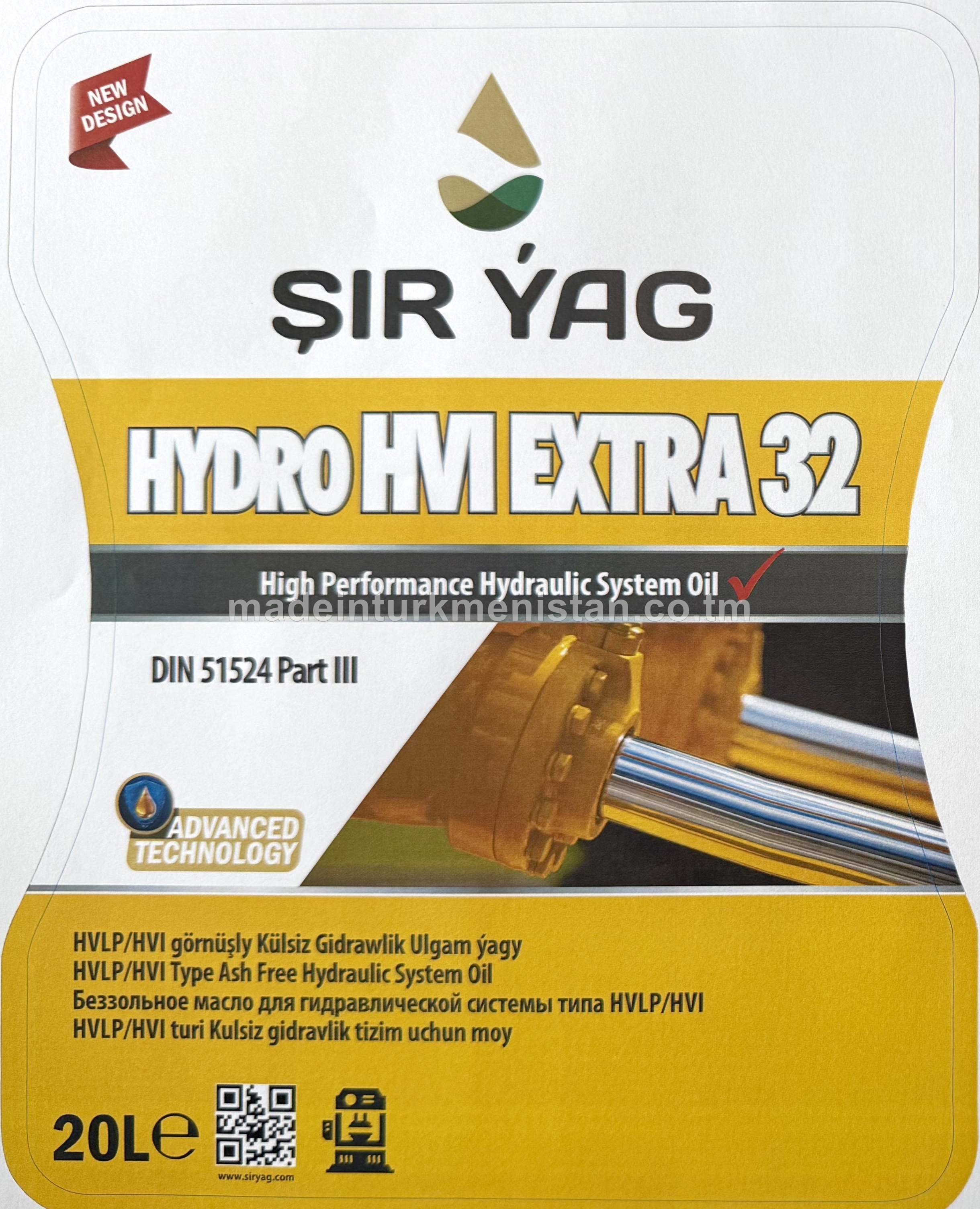 HYDRO HVI EXTRA 32 gidrawlik ulgam ýagy