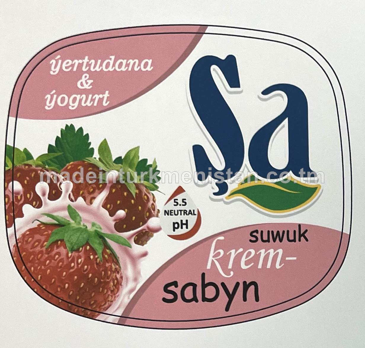 Şa suwuk krem-sabyn, ýertudana&ýogurt